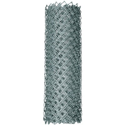 Midwest Air Technologies 60 Inches x 50 Feet Steel Gauge Chain Link Mesh Roll Fencing for Residential, Commercial, or Industrial Applications