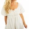 Women's Lexi Puff Sleeve Romper - WISHLIST - 3 of 3