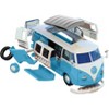 Skill 1 Model Kit Volkswagen Camper Van Blue Snap Together Model by Airfix Quickbuild - 3 of 4