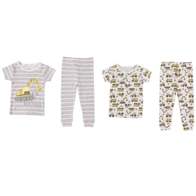 Cutie Pie Baby Boy Toddler and Infant Pajama Sleeper Matching Set, 2 of 3