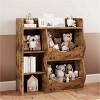 Whizmax 3-Tier Kids Bookshelf - Double-Sided Toy Organizer with 5 Compartments, for Toys & Books in Bedroom, Living Room, Kindergarten - 3 of 4