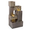 Alpine Corporation 19" Multi-tier Cascading Tabletop Fountain: Electric Polyresin Decor with LED Lights - 2 of 4