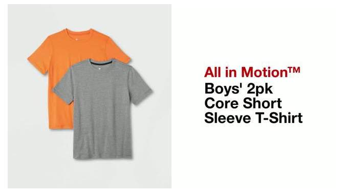 Boys&#39; 2pk Core Short Sleeve T-Shirt - All In Motion™, 2 of 5, play video