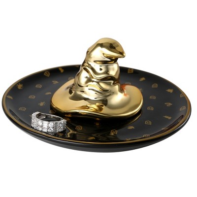 Harry Potter Black and Gold Ceramic 3D Sorting Hat Trinket Dish