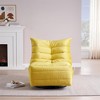 Lazy Chair, Swivel Recliner, Comfy Accent Sofa Chair, 360 Swivel Chair, Swivel Upholstered Accent Chair, with Side Pocket for Living Room, Bedroom - 2 of 4