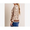 Women's Animal Print Light Knit Winter Sweater - Funkitribe L - 3 of 4