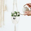 Unique Bargains Macrame Plant Hanger Woven Cotton Indoor Outdoor Decorative - 3 of 4
