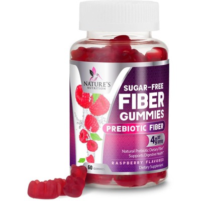 Fiber Gummies Sugar Free, Supports Digestive Health & Supports Regularity - 60 Gummies
