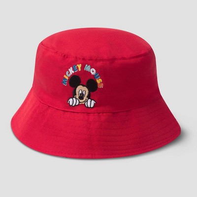 Photo 1 of 2PK Toddler Boys Mickey Mouse Reversible Bucket Hat - Red/Blue