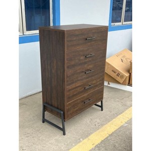 5 Dresser for Bedroom, Tall Drawer with Storage Freestanding, Wooden Closet Storage Chest for Living Room, Bedroom, Entryway - 1 of 1