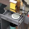 NicBex Mobile Kitchen Island Cart Morden Kitchen Carts on Wheels with Storage, 2 Cabinets Doors and 1 Drawer for Dining Rooms - 4 of 4