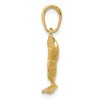 Black Bow Jewelry 14k Yellow Gold Small Largemouth Fish Pendant - 2 of 4