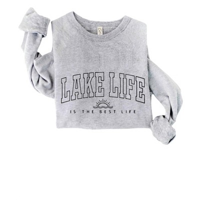 Women's Unisex - Lake Life Is The Best Sweatshirt - OAT COLLECTIVE