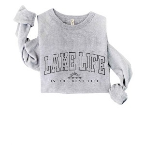 Women's Unisex - Lake Life Is The Best Sweatshirt - OAT COLLECTIVE - 1 of 2