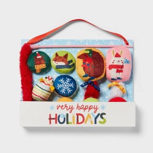 Happy Holiday Gift Cat Plush Toy Set - 10pk - Wondershop™ - 1 of 3