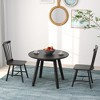 Tangkula Dining Chair Set of 4 Solid Wood Windsor Chair w/ High Spindle Back & Wide Seat - 4 of 4