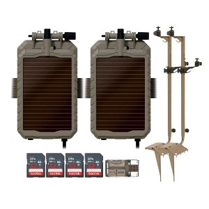 Stealth Cam Mounting Post for Camera& Solar Pak with Solar Battery Pack 32GB Memory Cards and Card Reader (2 Pack) - 1 of 4