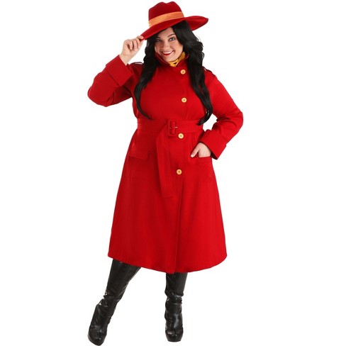 Red trench coat sales carmen sandiego