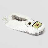 Women's Harry Potter Fluffy Hedwig Slipper Socks with Grippers - White