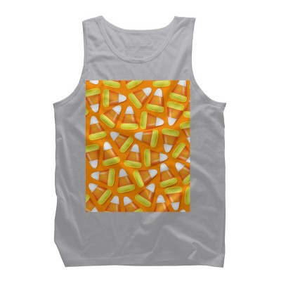 Men's Design By Humans Halloween Candy Corn By NewburyBoutique Tank Top