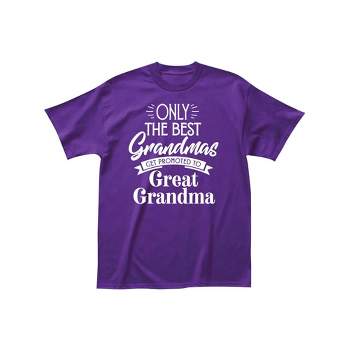Collections Etc Only the Best Grandmas Short Sleeve T-Shirt with Crew Neckline - Gift Ideas for Grandma