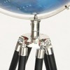 TopComfy Decorative Object Regal Peacock Aluminum Figurine Polished Nickel for Glam Decor, Silver, 16"*15"*51" - 3 of 4