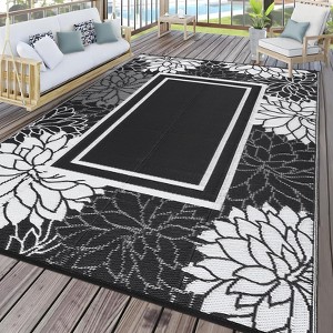 Reversible Outdoor Rug - Waterproof & UV-Resistant with Portable Carry Bag - 1 of 4