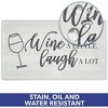 J&V TEXTILES Anti Fatigue Kitchen Mat Cushioned Anti Fatigue, Non Slip Waterproof Mat Standing Desk, 20x36x1/2 inches  (Wine A Little) - 3 of 4
