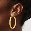 Black Bow Jewelry 4mm, 14k Yellow Gold Polished Round Hoop Earrings, 45mm (1 3/4 Inch) - 3 of 4