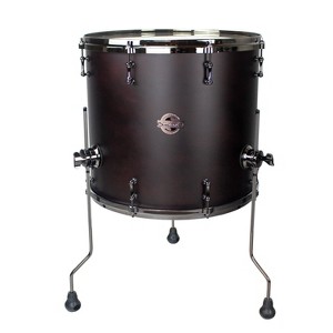 Sawtooth Hickory Series Floor Tom Drum 18" x 16", Satin Dark Chocolate - 1 of 1