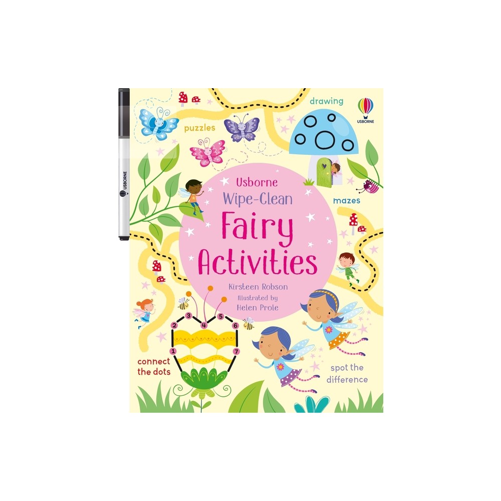 Wipe-Clean Fairy Activities - (Wipe-Clean Activities) by Kirsteen Robson (Paperback)