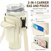 BABYYER Water Bottle Carrier Bag with Phone Pocket for Stanley 40oz Tumbler Neoprene Water Bottle Holder Pouch - 3 of 4