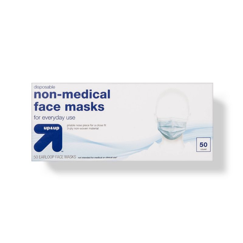 Face Mask Non Medical - 50ct - up &#38; up&#8482;, 1 of 5