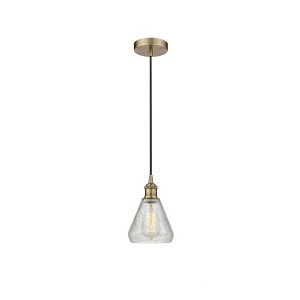 Conesus - 1 Light Cord Hung Mini Pendant In Industrial Style-10.75 Inches Tall and 6 Inches Wide - 1 of 1
