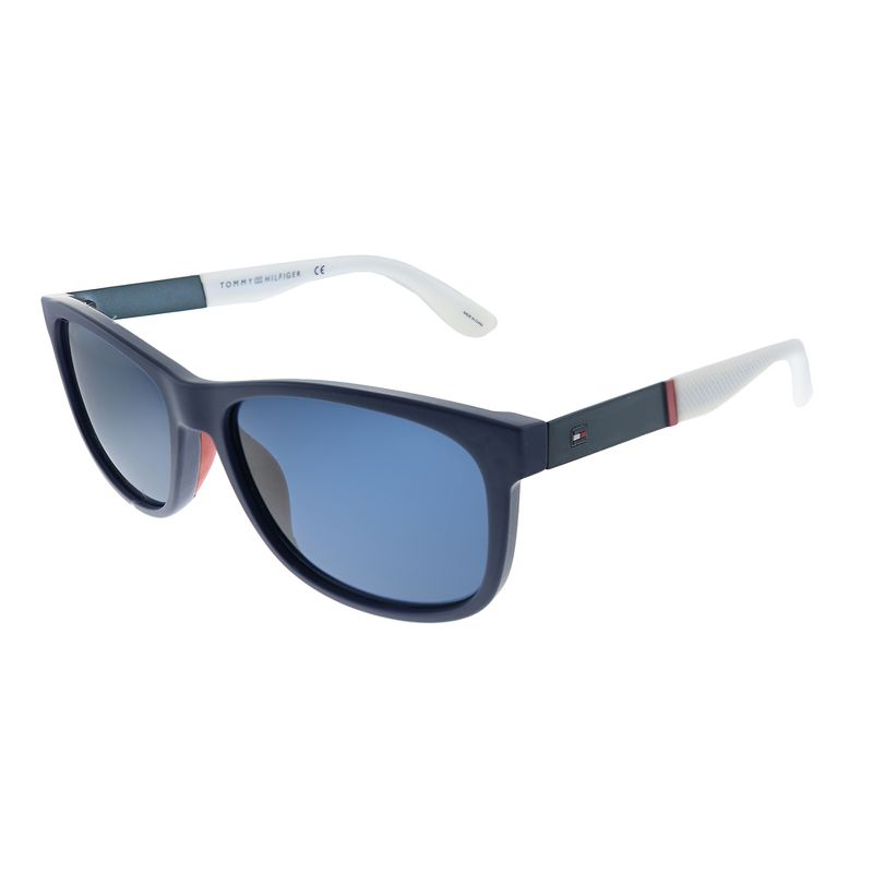 Tommy Hilfiger TH 1520/S RCT Unisex Square Sunglasses Matte Blue 57mm, 1 of 4
