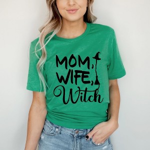 Simply Sage Market Women's Mom Wife Witch Cursive Short Sleeve Graphic Tee - 1 of 4