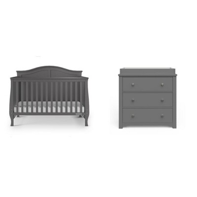 Child Craft Camden Crib and Dresser Nursery Set, 2-Piece, Includes 4-in-1 Convertible Crib and 3 Drawer Dresser