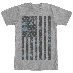 Men's Lost Gods Flower American Flag T-Shirt - 1 of 4