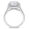 EVERLY JEWELRY | Sterling Silver 5 CT TGW Cubic Zirconia Halo Engagement Ring - 2 of 4