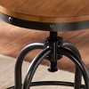 Industrial Adjustable Height Swiveling Stool - BC2453 - Natural/Black - SEI - 3 of 4