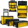 Fleming Supply 3-Tier Portable Rolling Toolbox - Yellow - image 2 of 3