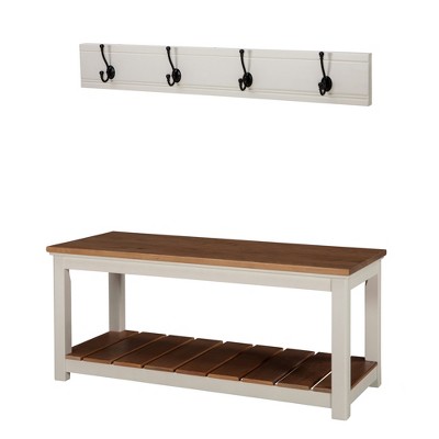 Bench and discount coat rack set