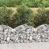 vidaXL Gabion Basket Silver Galvanized iron 39.4 x 11.8 x 23.6/31.5 in - 39.4" x 11.8" x 23.6"/31.5" - 2 of 4