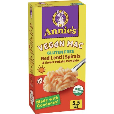 Annie's Organic Gluten Free Vegan Red Lentil Sweet Potato Pumctin Macaroni & Cheese - 5.5oz
