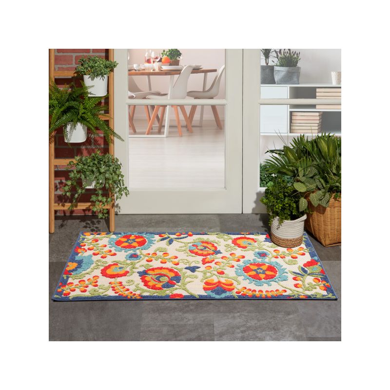 Nourison Aloha Floral Textured Outdoor Area Rug, 3 of 5