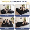 MAXYOYO 104" Modular Couch with Chaise and 49'' Boneless Chaise Lounge, Sofa in A Box, No Assembly Required, 3 Packages Shipping - 4 of 4