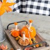 Whisen 4x4x5.5"Pumpkin Ornament, Set of 6 for Holiday Harvest Festival Fall Festival & Thanksgiving - 4 of 4