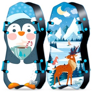 Sunlite Sports Premium 45" Snow Sled for Kids & Adults, Reinforced Toboggan with Durable Bottom & Stitched Fabric - 1 of 4