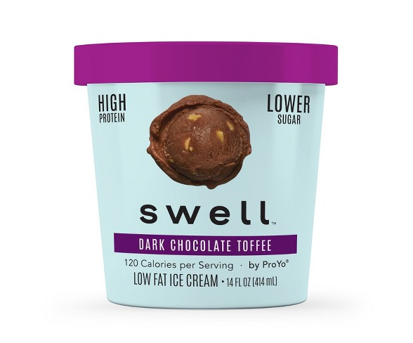 Swell Dark Chocolate Toffee Ice Cream - 14oz
