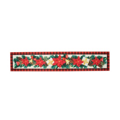 Unique Bargains Christmas Table Runner Polyester Red Yellow Green 71x14 Inch 1 Pc